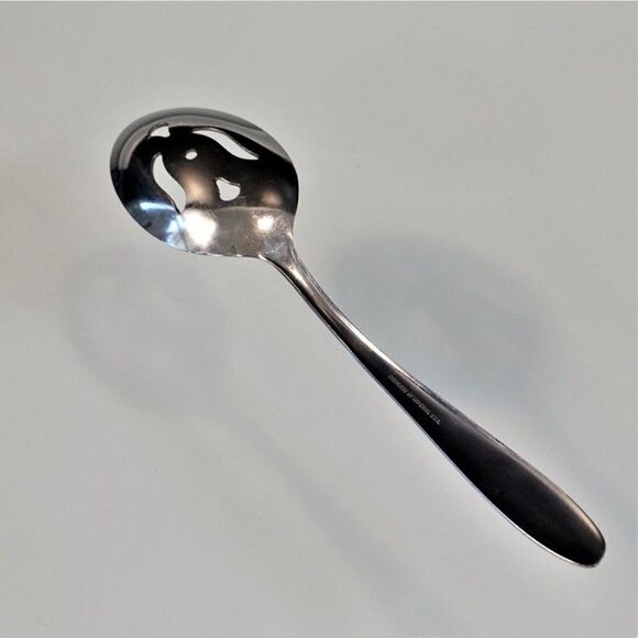 Pierced Tablespoon Serving Spoon IMI45 Stainless by Imperial Intl USA 8.5 inch - Picture 6 of 7